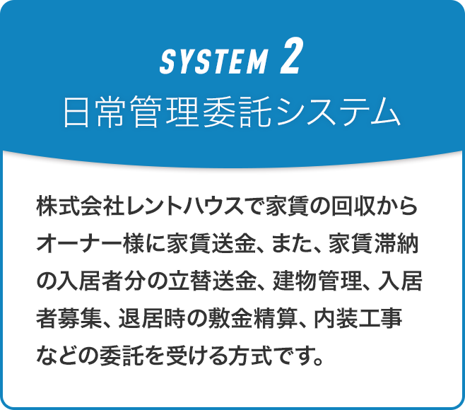 SYSTEM2 日常管理委託システム